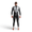 Agile Wetsuit featured in a white studio setting from the back highlighting the silver detailing for visibility 