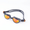 Attack Swim Goggles with dark frame and orange mirrored lenses