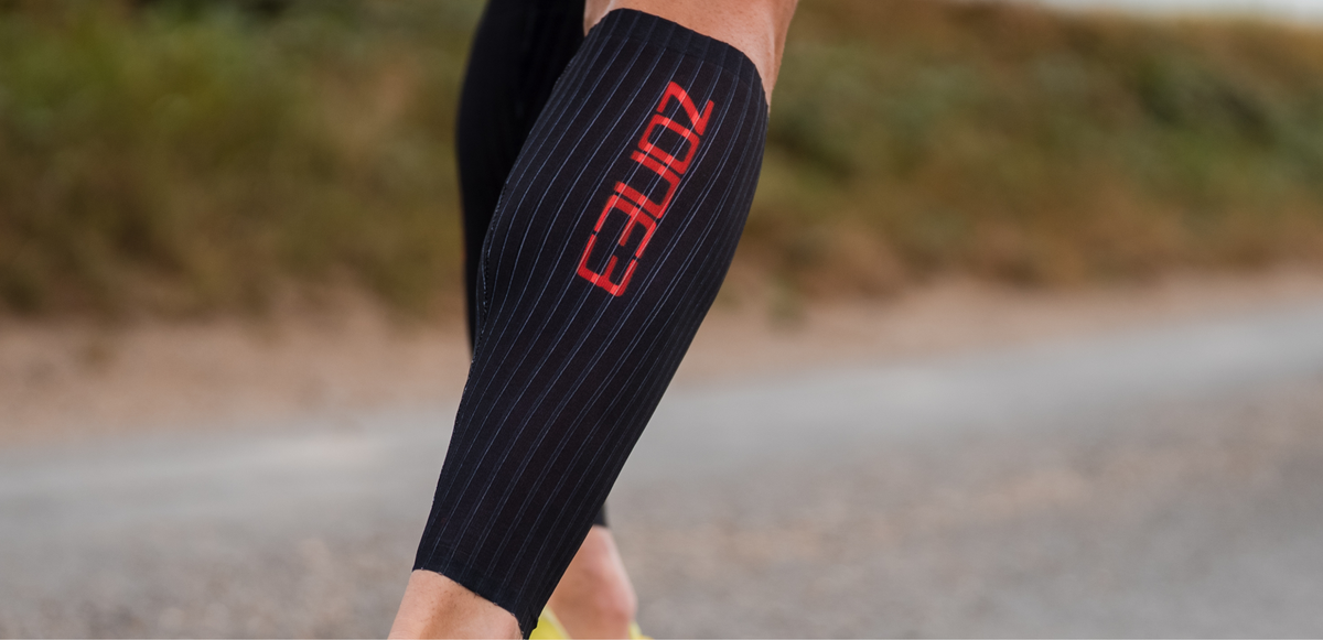 Close up of zone3 Aeroforce-X II Calf Sleeves