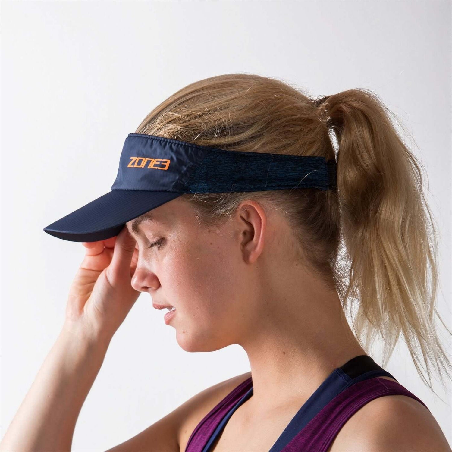 A Zone3 lightweight race visor on a white background.