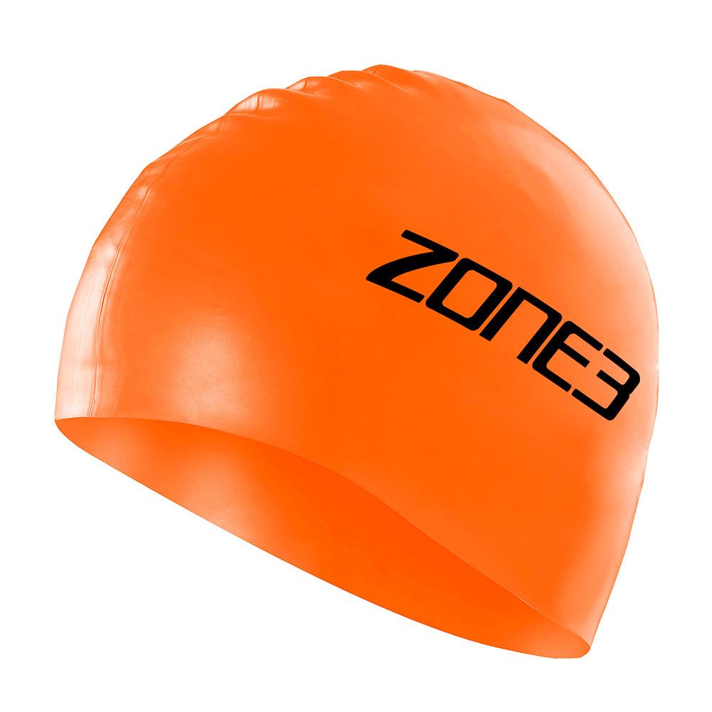 ZONE3 Swim Safety Dry Bag 28L / Vapour Swim Goggles (Navy/Orange) / Orange Silicone Cap Bundle - ZONE3 UK