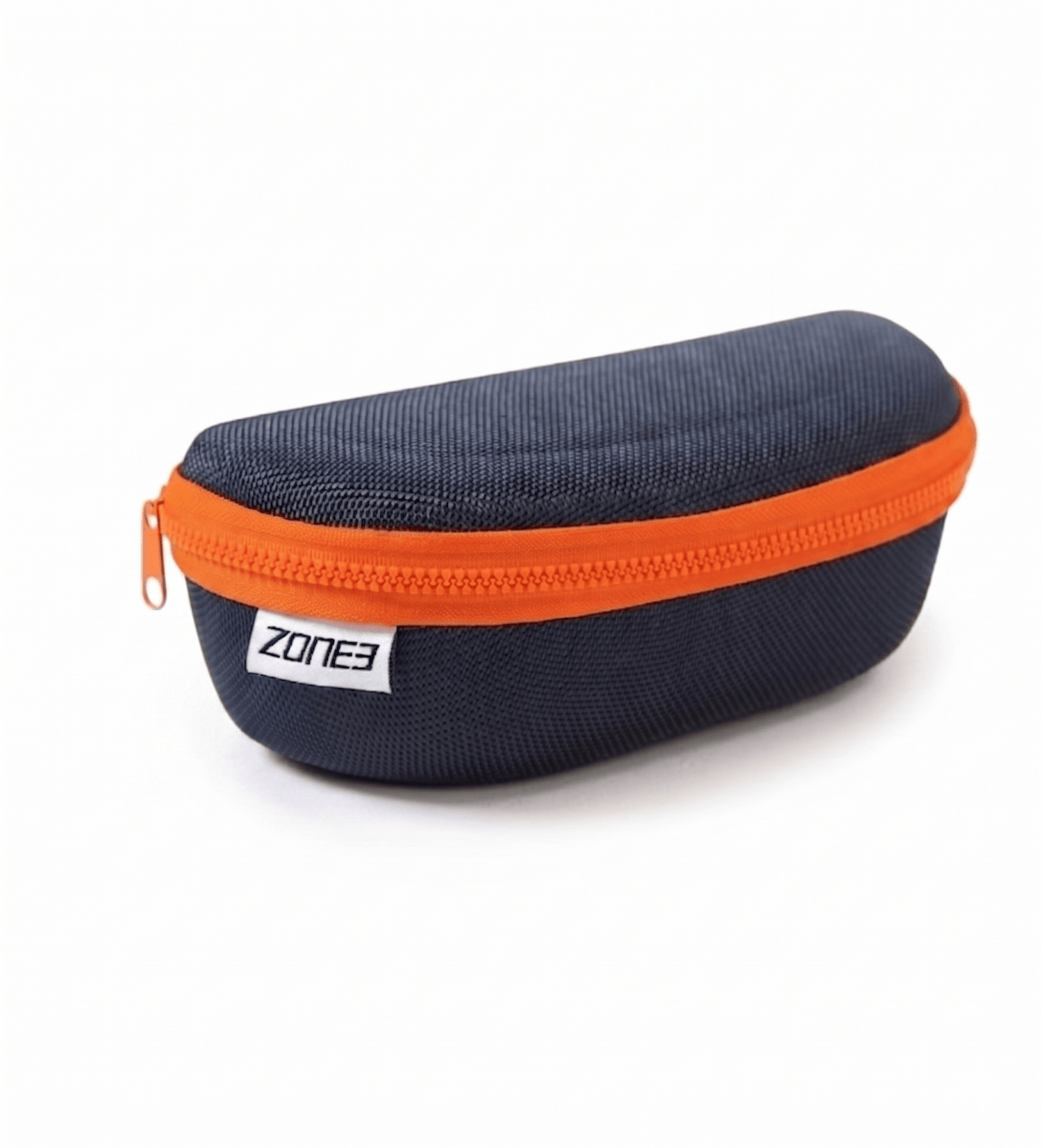 Navy blue and orange case with Zone3 logo on a white background