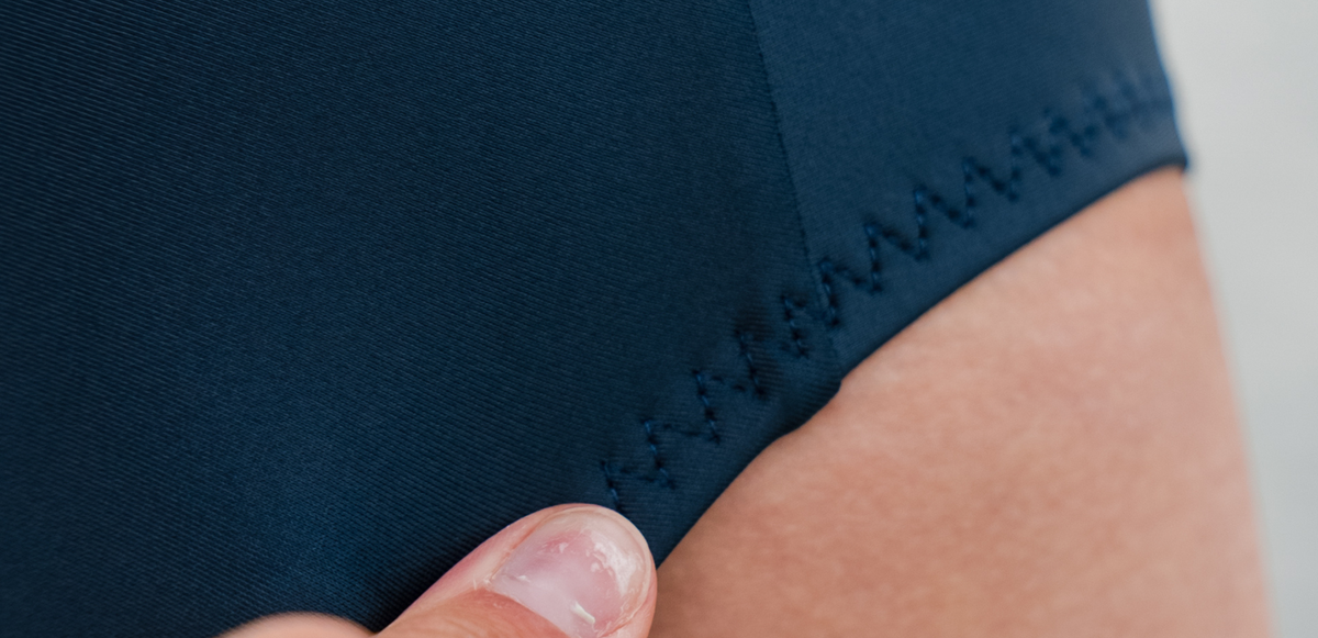Close up of Zone3 TI+ thermal swimsuit