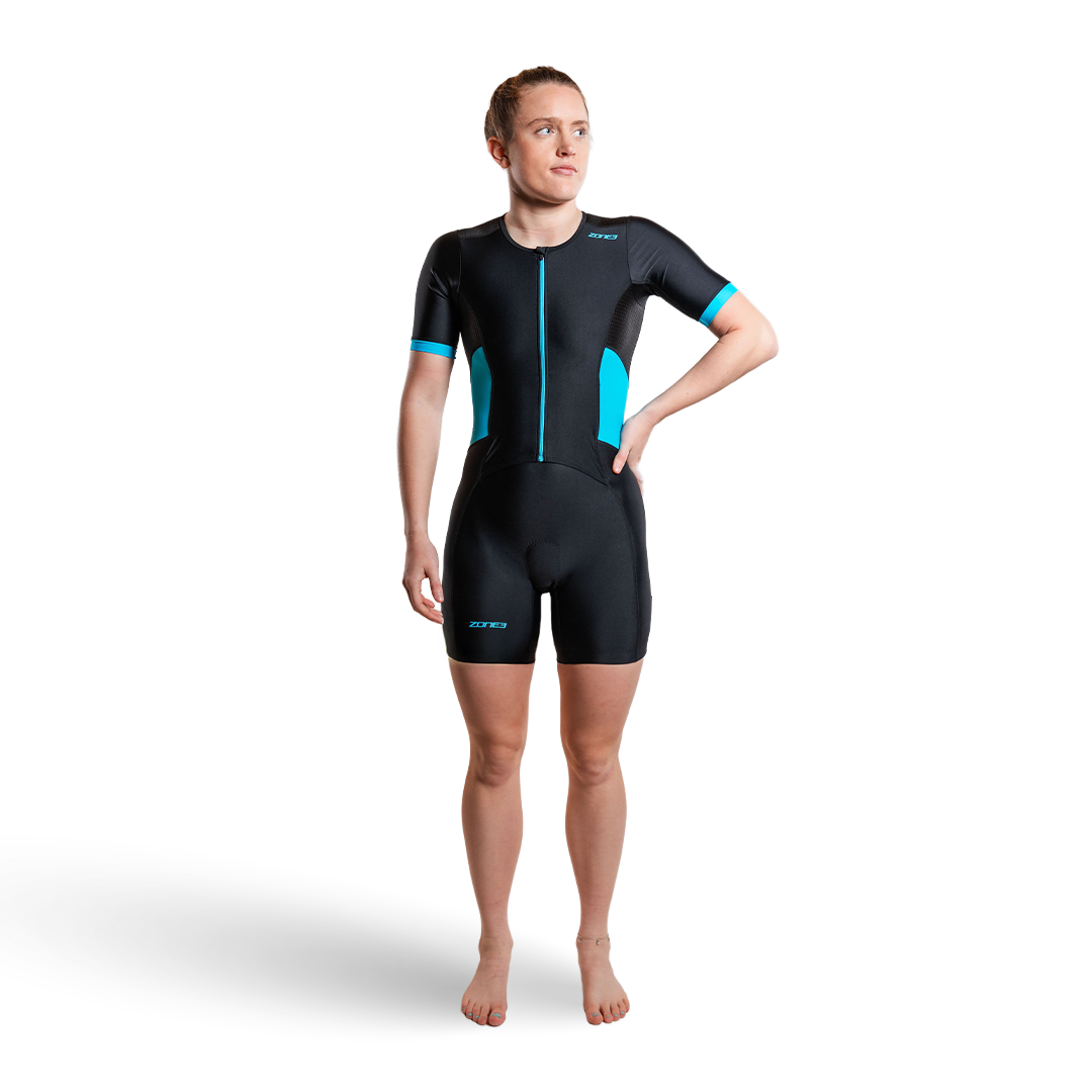 Activate Full Zip Trisuit met Korte Mouwen