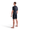 Athlete wearing the Activate short sleeve trisuit in black on a white studio background.