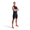 Person wearing a black activate+ sleeveless trisuit on a white background