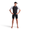 Man wearing Lava Long Distance Full Zip Short Sleeve Trisuit on a white background  